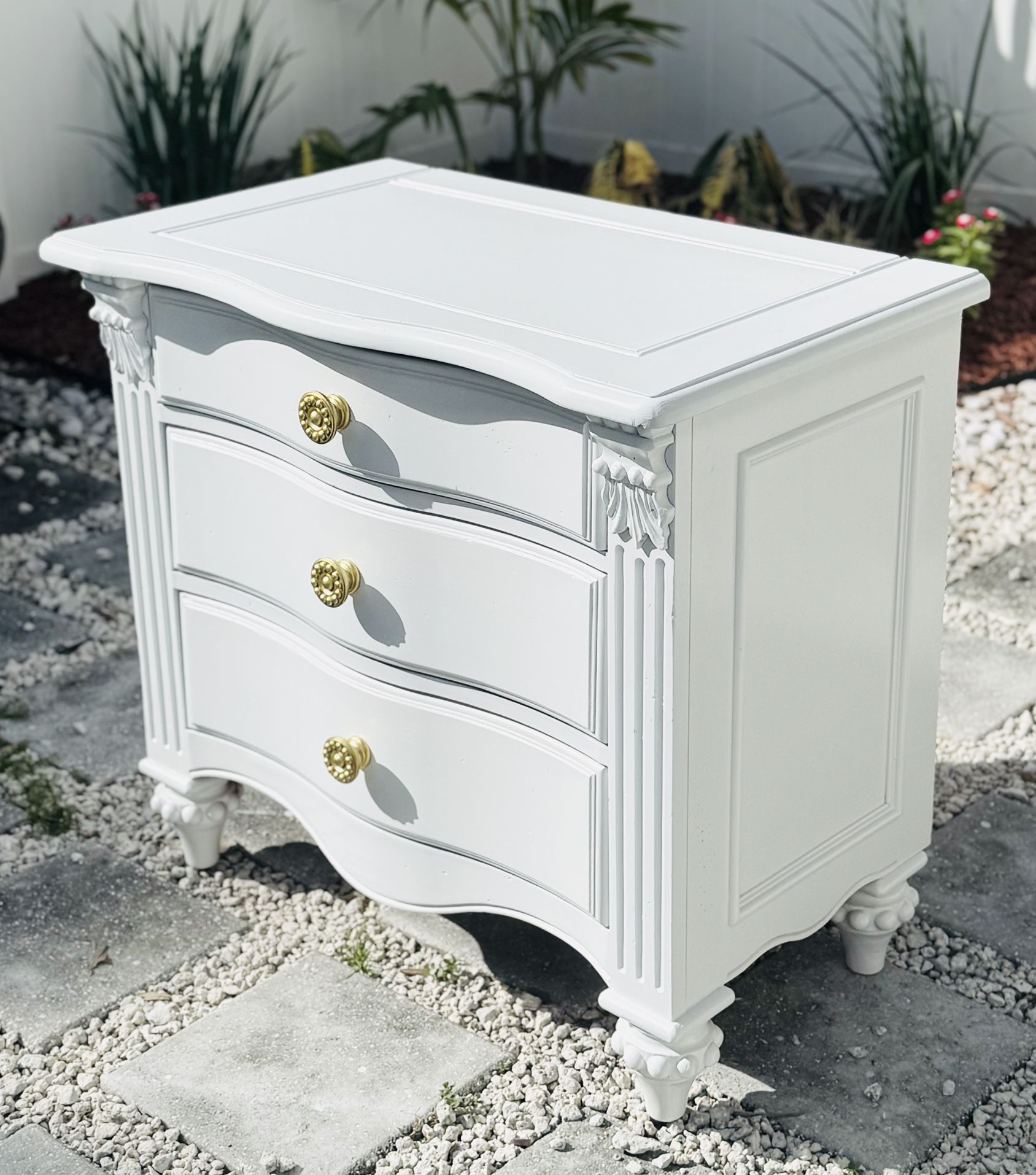 Large Solid Wood Nightstand