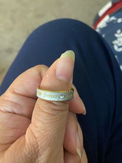 Forever love ❤️ promise wedding band size 10