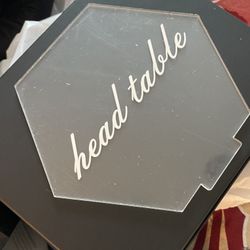 Free - Table Number, Clear 1-20