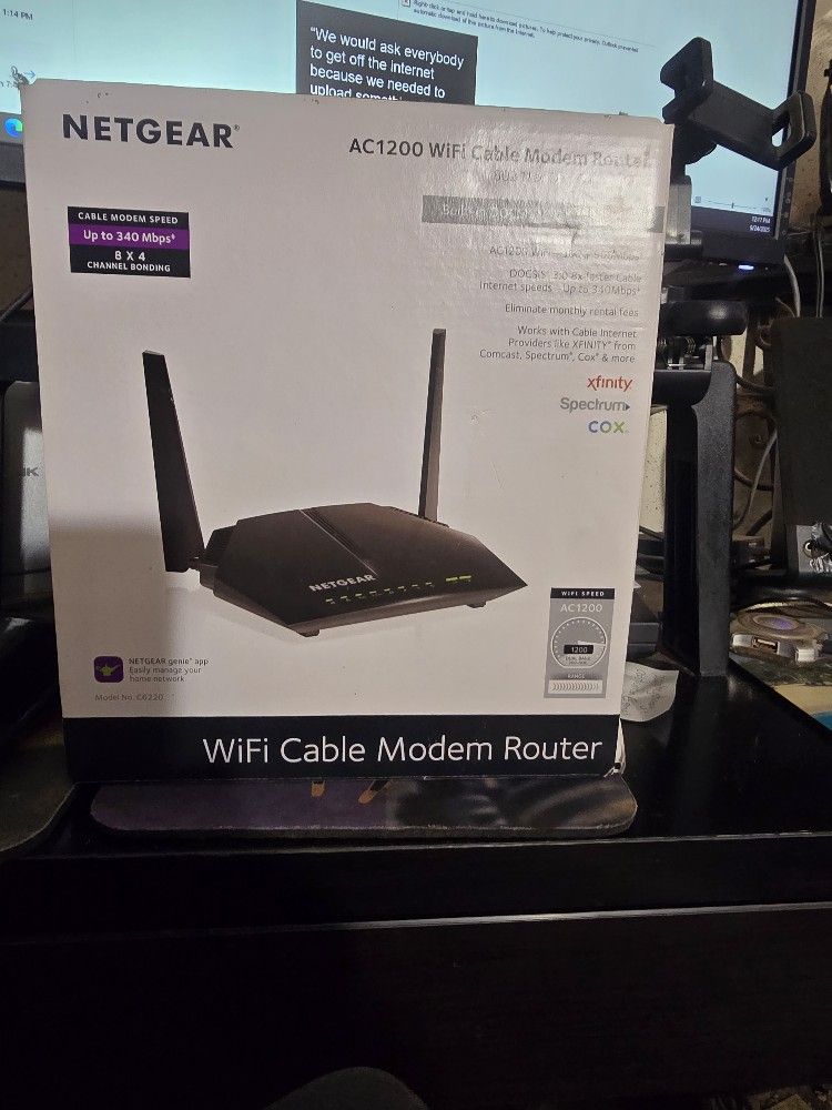Netgear AC1200 WiFi Cable Modem Router