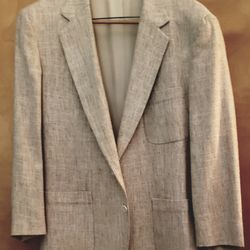 Huntington Horn Off-White Tweed Sport Coat. 