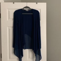 Summer Open Cardigan With Schifon Butom