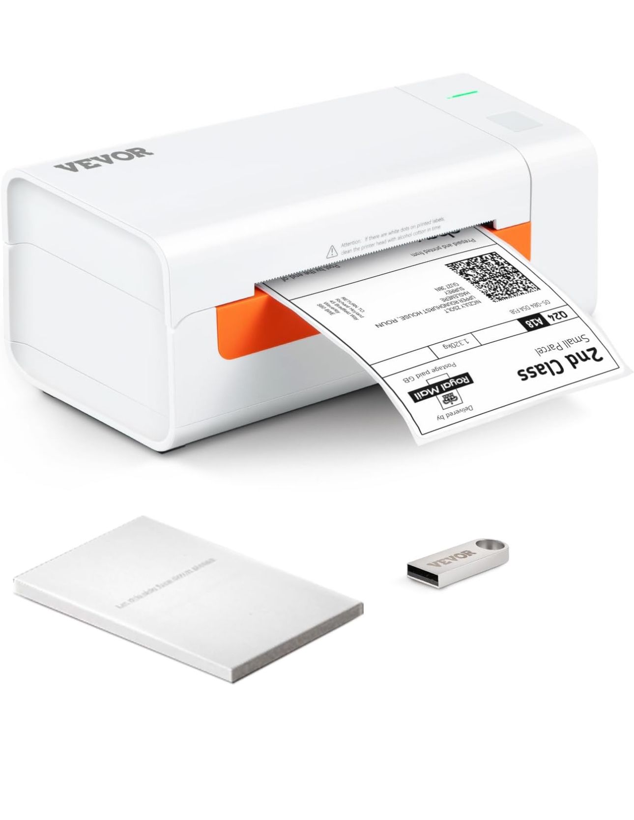 New In Box VEVOR Thermal Label Printer, Shipping Label Printer for 4" x 6" Labels, USB Connection & Automatic Label Recognition, Support Windows/MacOS