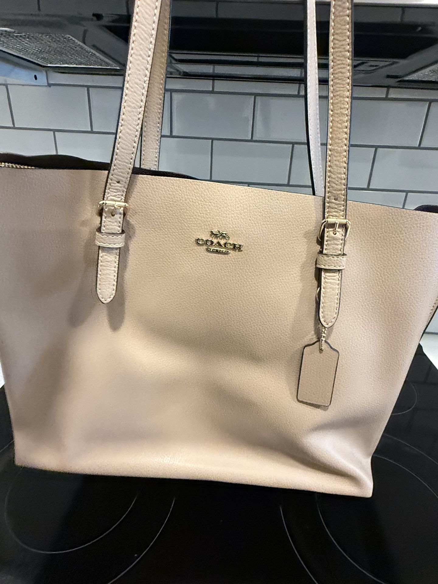 Tan Coach Tote Purse