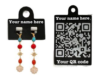 Custom QR Tags For Sellers - Scan tags Jewelry , Clothing & More