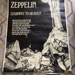 Led Zeppelin Stairway To Heaven Poster Vintage Large