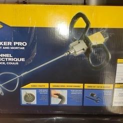 QEP 21665Q 120-Volt 2 Speed Power Mixer with Mixing Paddle for Thinset Grout and Mortar