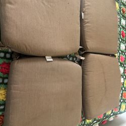 4 Patio Cushions 