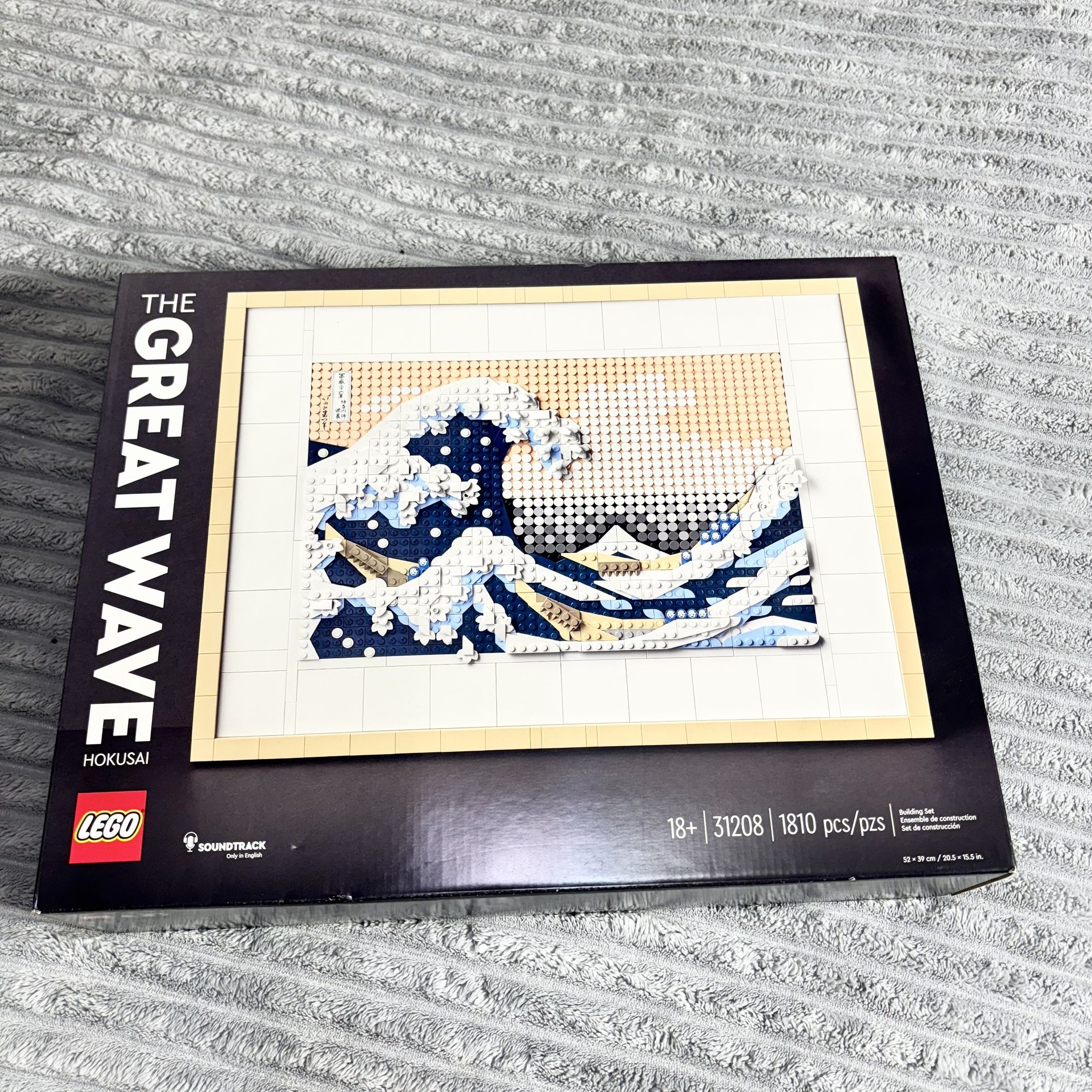 LEGO Art: Hokusai – The Great Wave (31208) NEW SEALED