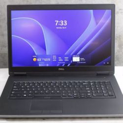 4K LCD Dell 17.3" Pro Laptop Intel Core i7 7820HQ 32 GB RAM 500 GB SSD Nvidia Quadro 8 GB DDR5 Graphics Windows 11 Professional