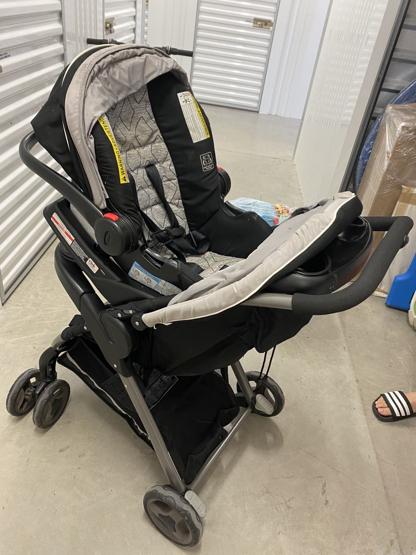 Car seat with stroller