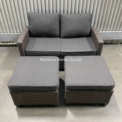 Outdoor Patio Furniture Wicker Conversation Set