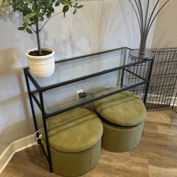 Glass Entryway table 