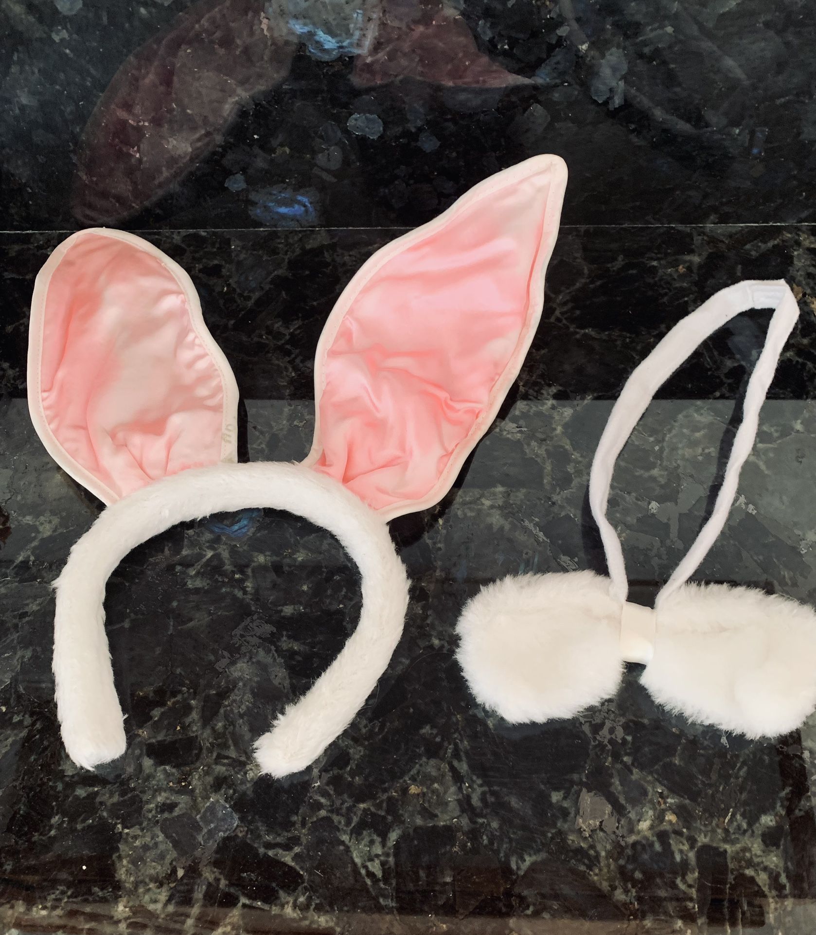 Kids Easter Bunny Ears & Velcro Bow Tie, Costume