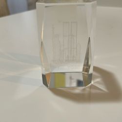 NEW YORK 3D Glass Paper Weight 