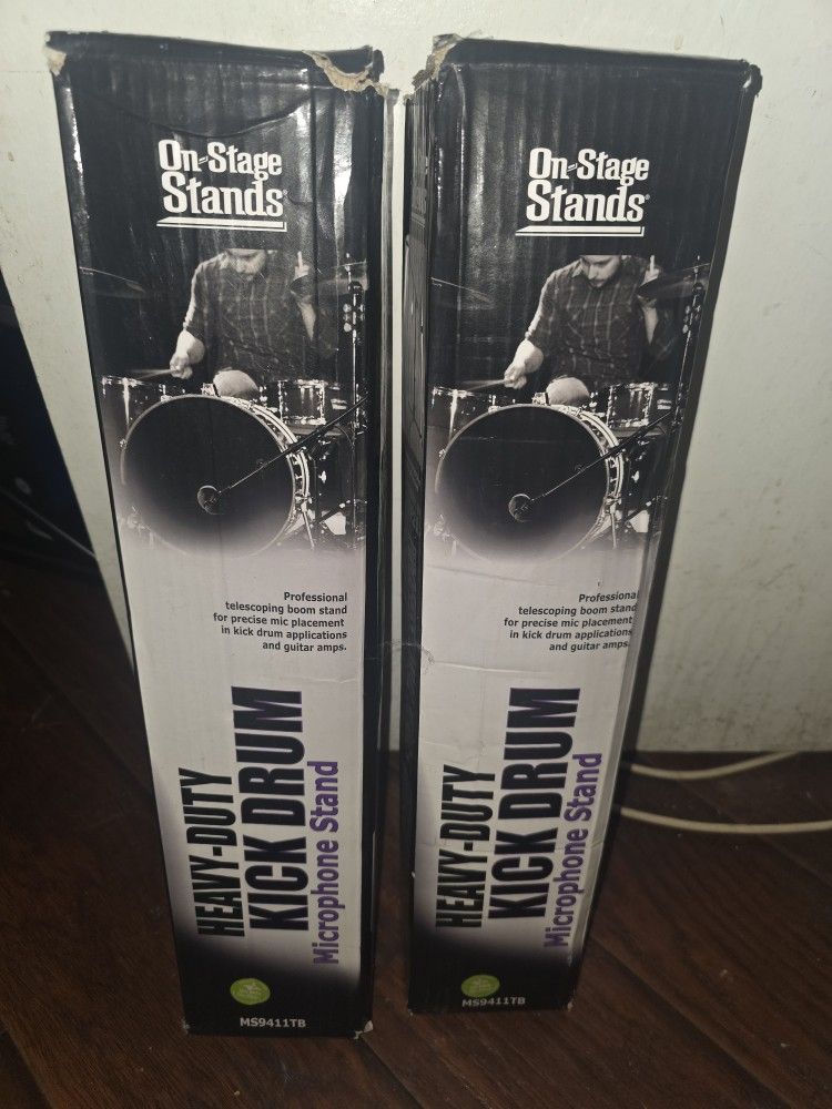 On-Stage MS9411TB+ Pro Heavy-Duty Kick Drum Microphone Stand