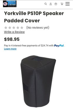 Tuki Yorkville PS10P Padded Speaker Cover