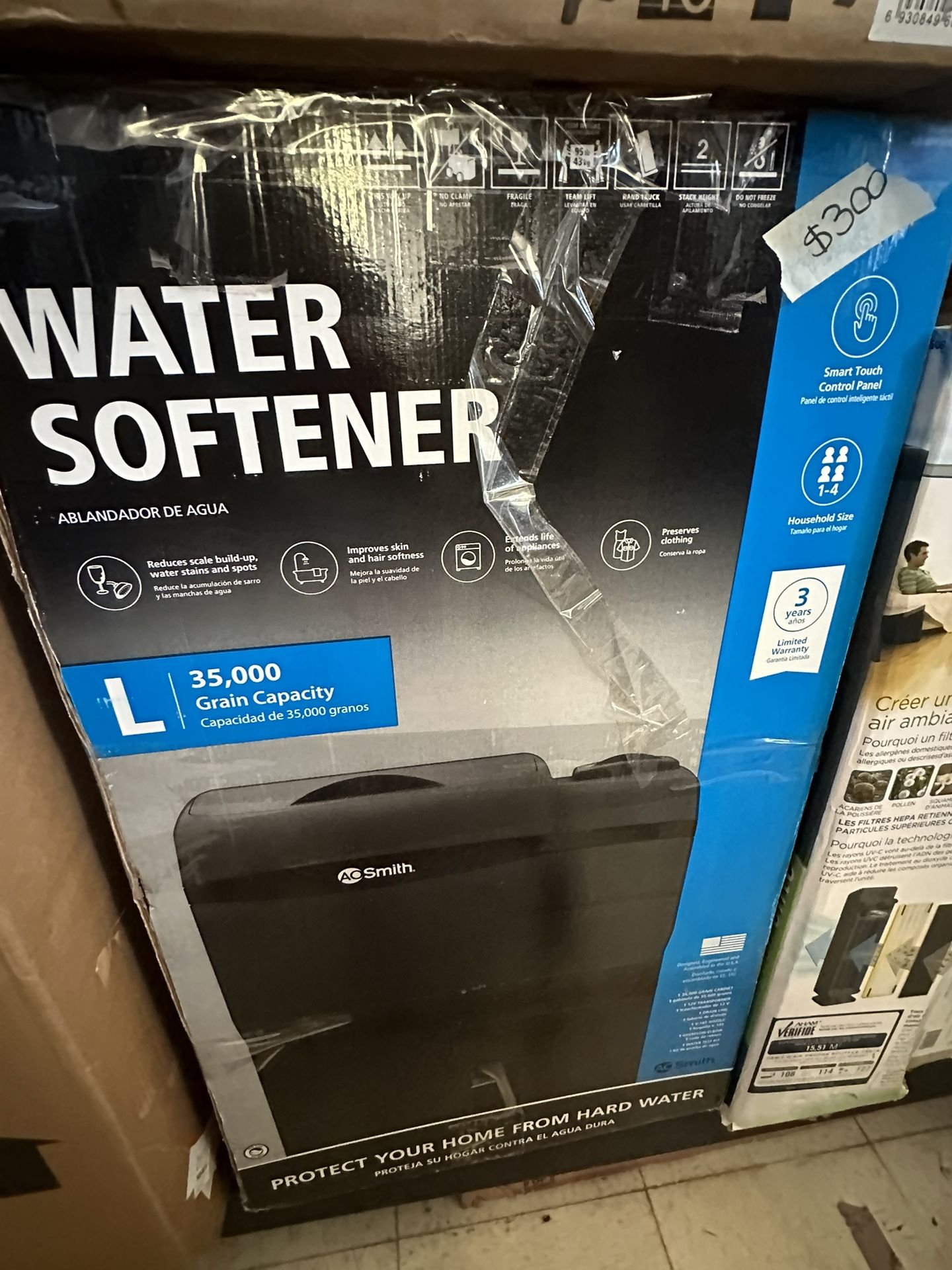 Smith 35000-Grain Water Softener System. Item #960796 |. Model #AO-WH-SOFT-350.