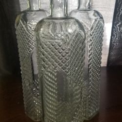 Decorative Clear Glass Bottles With Cork Tops