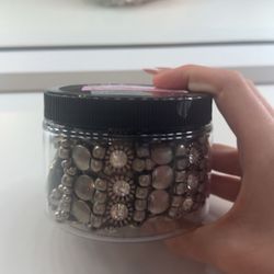 Silver Mystery Jewelry Jar 