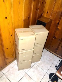 Six boxed Sonos Sonance 8-inch in-ceiling speakers, all in original sealed packaging. Sold as a lot. Brand New Sealed.  Includes Warranty.  There is a