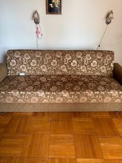 Sofa converts to bed and has storage