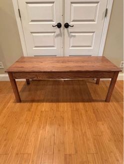 Handmade Oak Wood Coffee Table