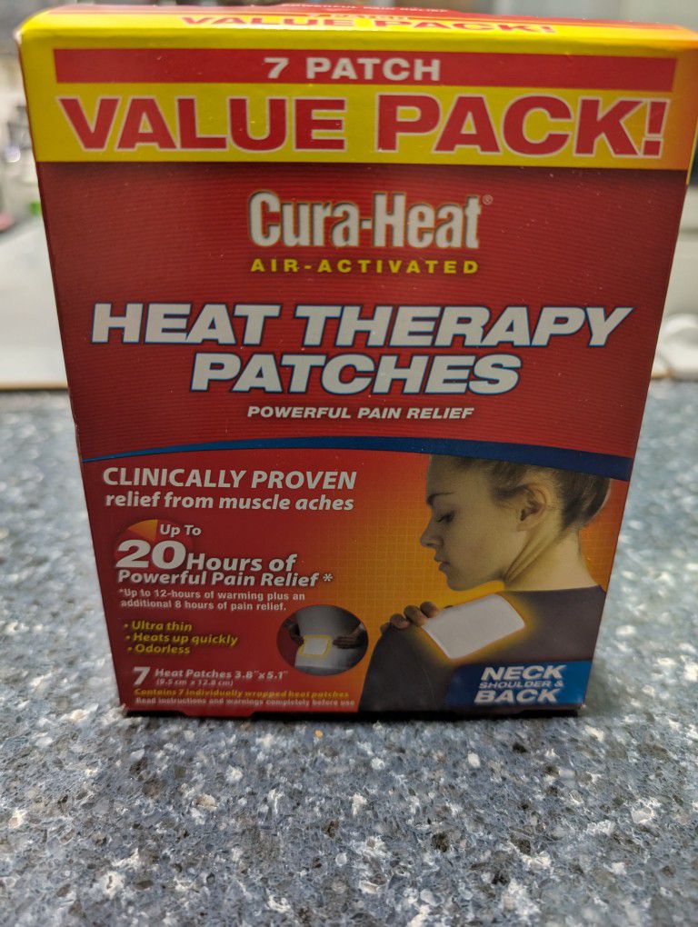 Cura Heat Therapy Patches 7 Patch Value Pack 2 Boxes For $10
