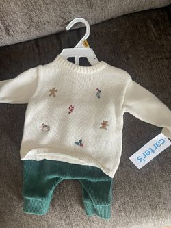 Carters Newborn Christmas Holiday Set Baby Boy