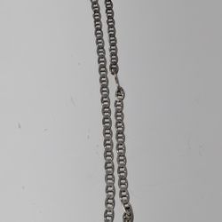 Italian 925 Sterling Silver Chain Necklace 20g 9 Inch Figaro Link Design


