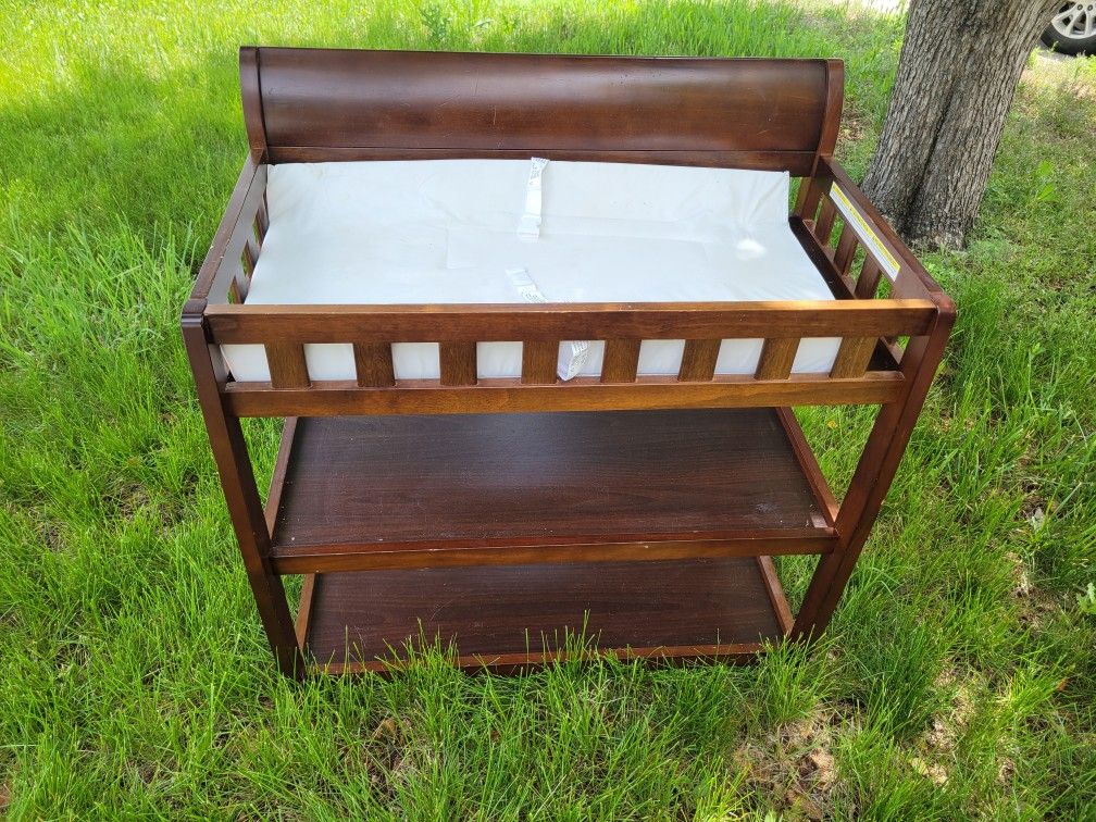 Solid Wood Diaper Changing Table