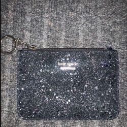 KATE SPADE ID CARD HOLDER WALLET SPARKLING BLACK