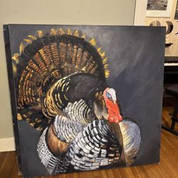 TURKEY ACRYLIC CANVAS ART 4 Ft X 4 Ft