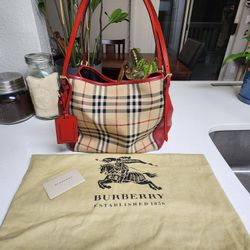 Burberry canterbury tote horseferry Red