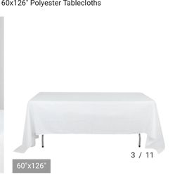White Rectangular Tablecloths