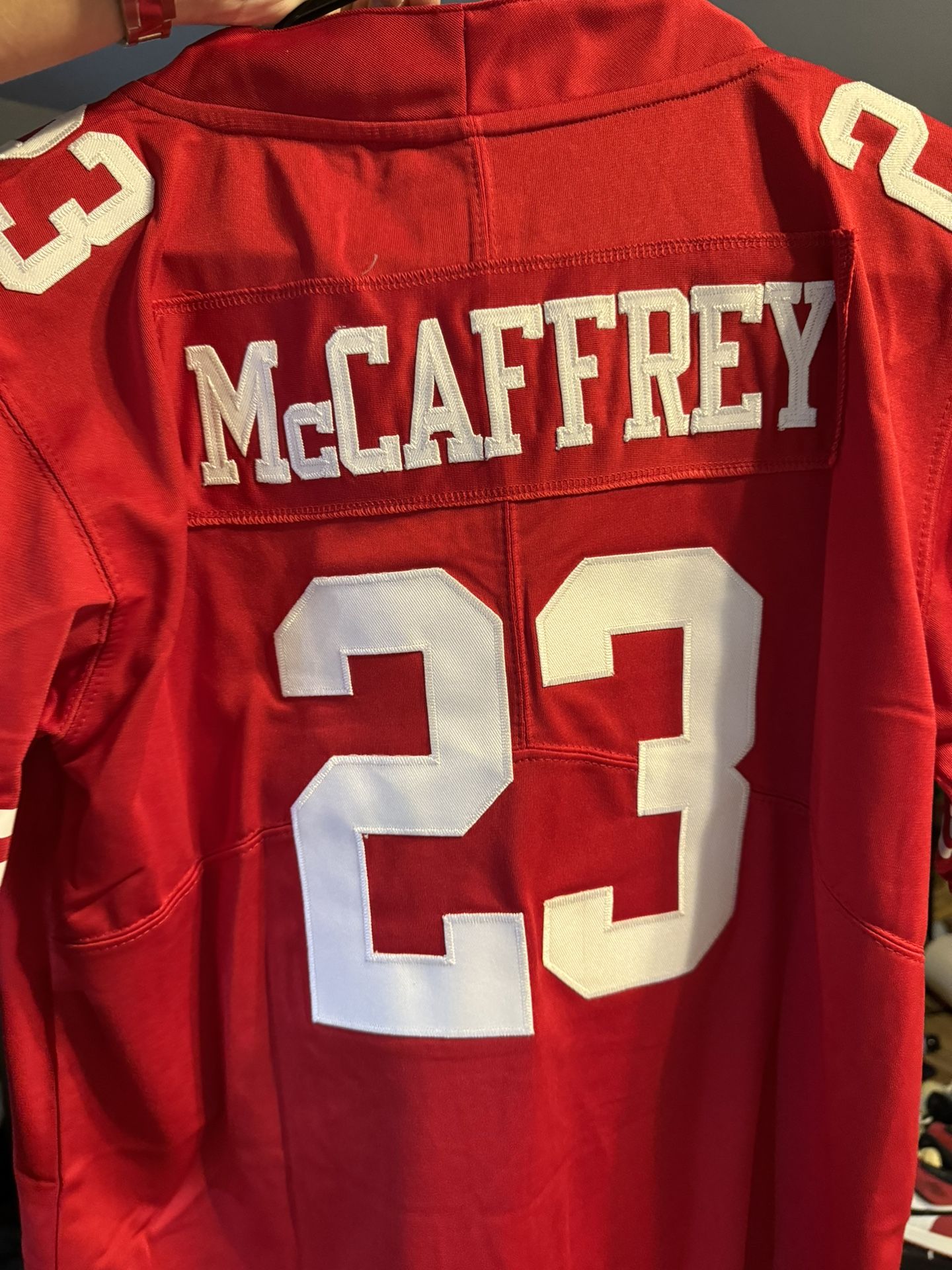 San Francisco Christian Mccaffery Jersey With T A G