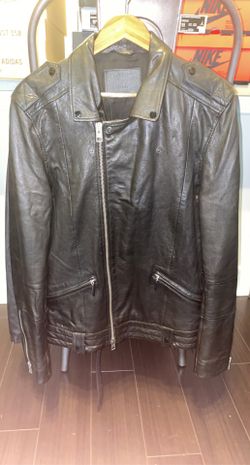 Men's All Saints "Griffen" Leather Jacket Size Large 🔥🔥 Retails $600