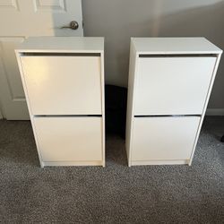 (2) IKEA Shoe cabinets 