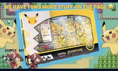 Pokémon Celebrations Pikachu V Union Box