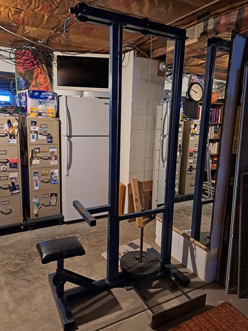 Lat Seated Overhead Pull Down With Low Row
