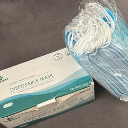 Disposable Blue Face Mask 40 Box For $25