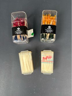 Diamond Brands Frilled Party Picks Armonds ProPicks Toothpick 4pk Lot NOS