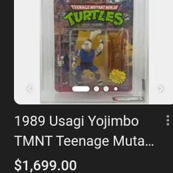 Vintage Teenage Mutant Ninja Turtle Collectible Doll