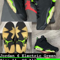 Jordan 6 Electric Green Sz 11