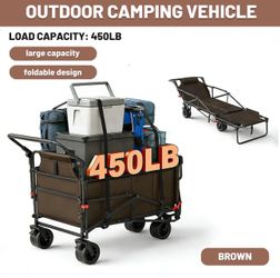 100% Brand New in box Wagon Chair Wagon Cart Wagon Stroller, Convertible Lounge Chair for Camping