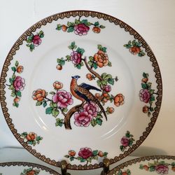 Set of 4 Czech Porcelain Salad Plates