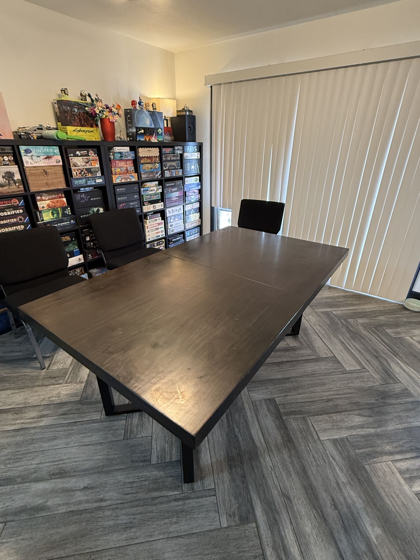 Dark Wood Dining Table