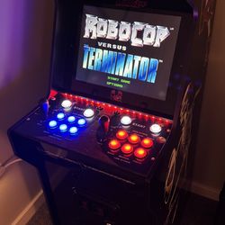 Killer Instinct Arcade1up Cabinet (Modded) – 10,000 Games + LEDs/Upgrades with Stool