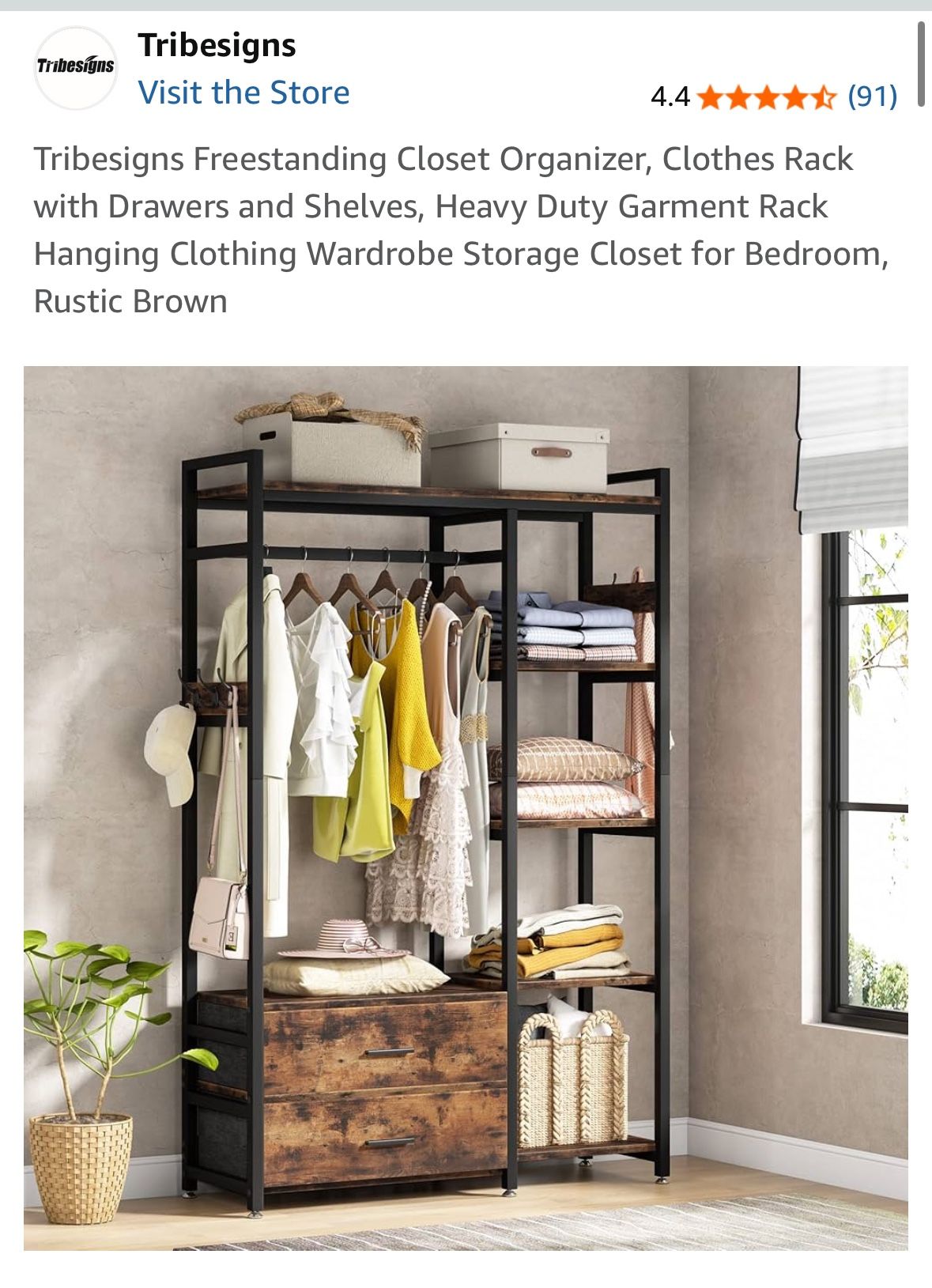 Freestanding Closet Organizer