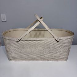 Antique Baby Moses Basket Bassinet 